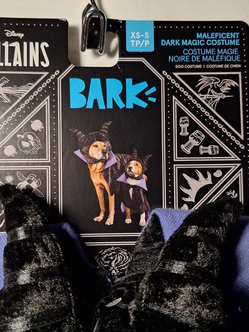 NWT Bark Maleficent Dog Costume S